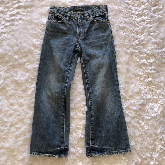 Old Navy Boys Size 6 Slim Boot Cut Jeans Pants 100% Cotton - Picture 2 of 12